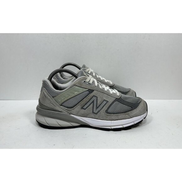 New Balance 990v5 Made In USA Castlerock Grey Athletic Sneakers Womens Sz 7 D - Picture 1 of 8